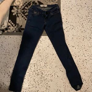 dark blue denim jeans